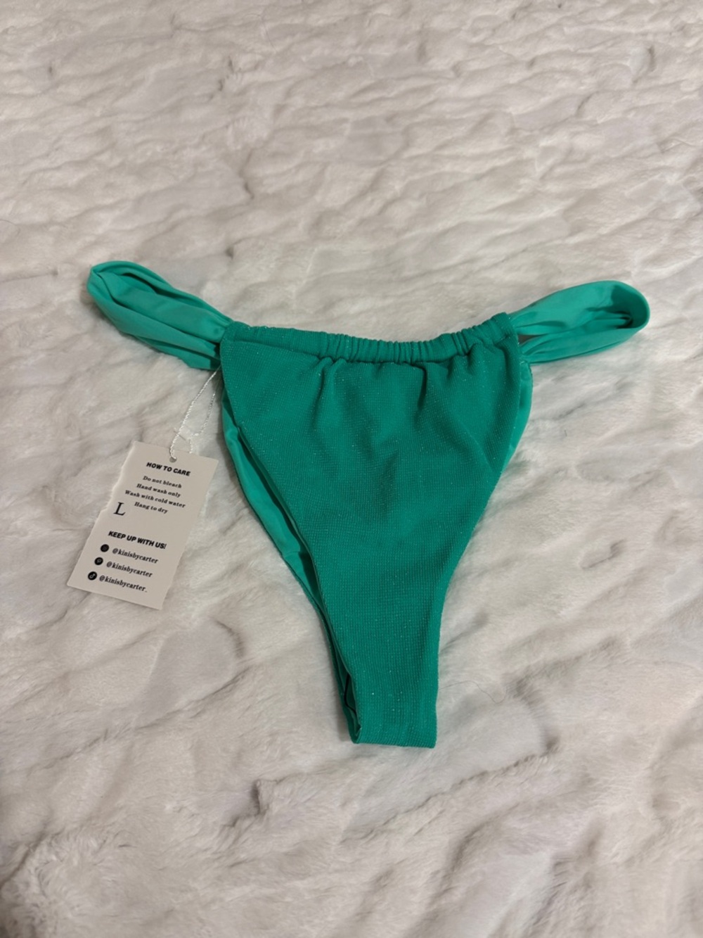 Kinis By Carter  Bikini Bottom Size L.